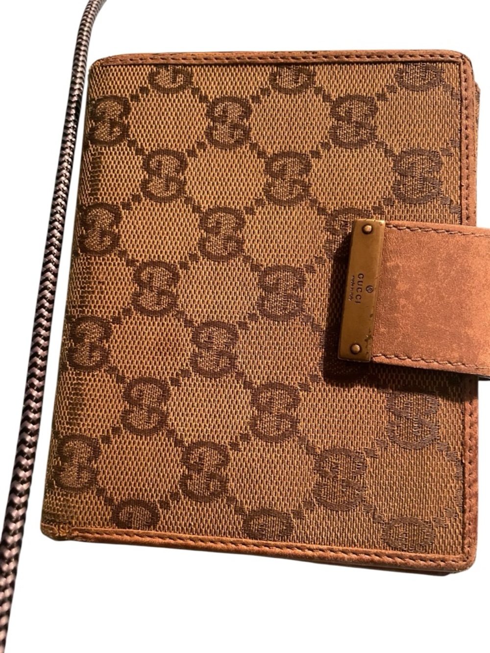 Gucci Brown Monogram Bi-Fold Wallet